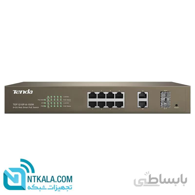سوئیچ با قابلیت مدیریت POE تندا TEF1210P
