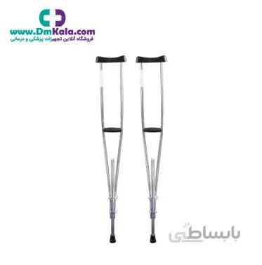 عصای زیر بغل استاندارد بزرگ گالوانیزه (کد:۳۲۰512) سروپیکر توس ا Sarv Peykar Toos Standard large crutch Code 320512