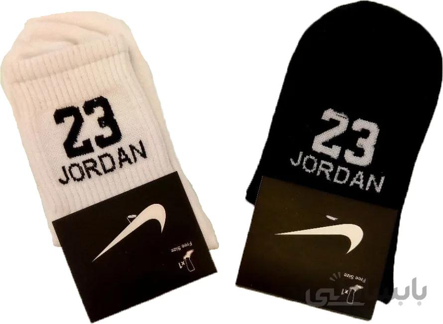 جوراب ساقدار طرح JORDAN کد 196 مشکی