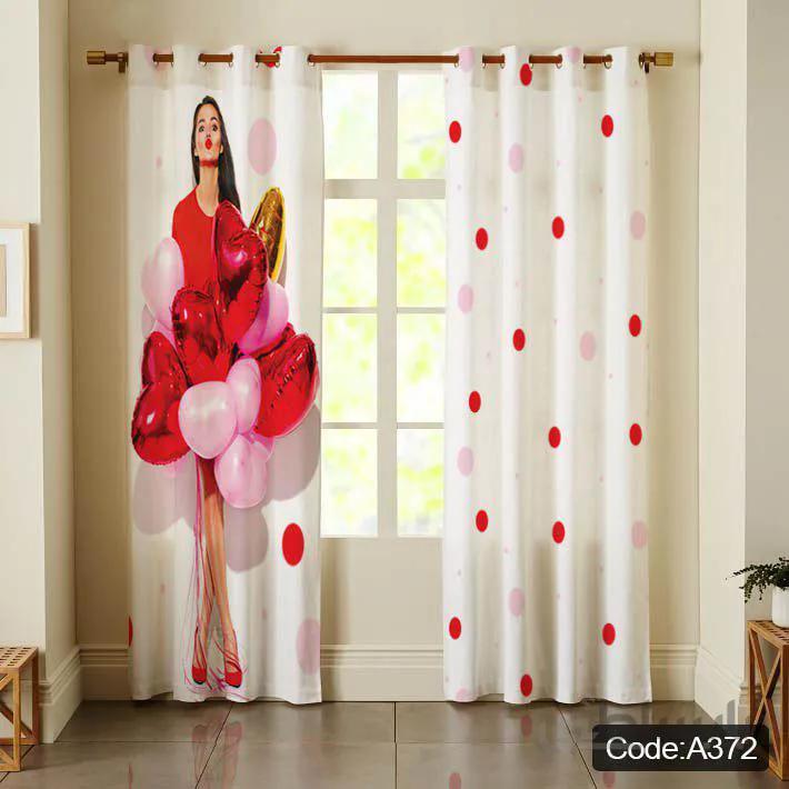 پرده پانچی چاپی کد A372