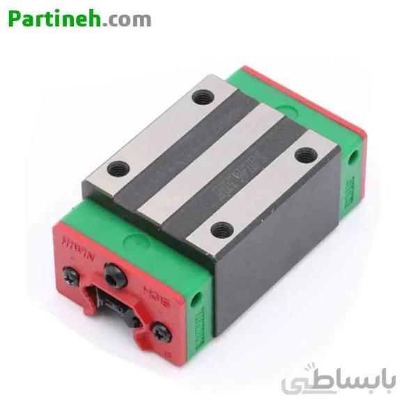 واگن برند هایوین (HIWIN) ساخت تایوان مدل HGH45CA عرض 45mm بدون لبه ا HIWIN HGH45 Linear Guideway Block width 45mm