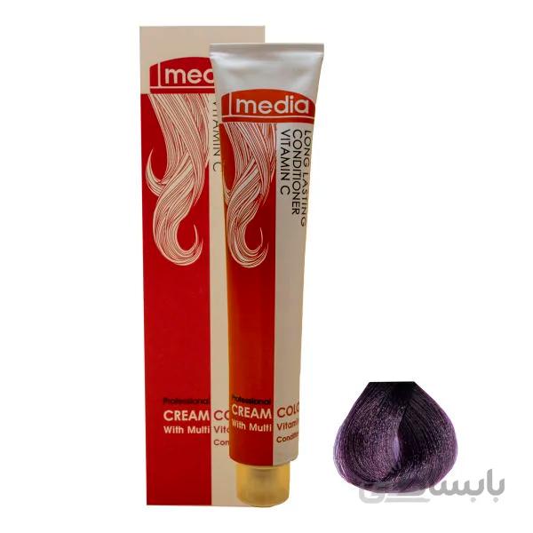 رنگ مو مدیا سری شرابی شماره 4.20 رنگ شرابی تیره حجم 100ml