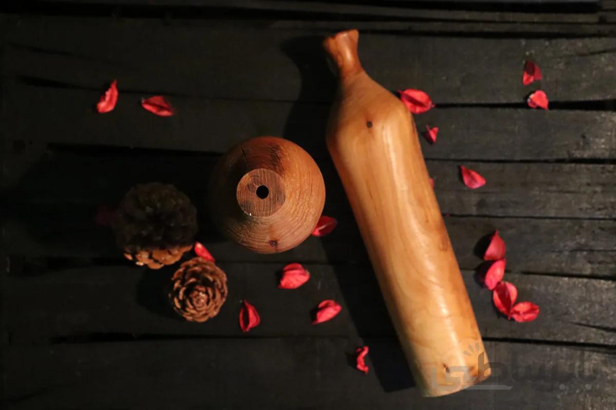 گلدان چوبی