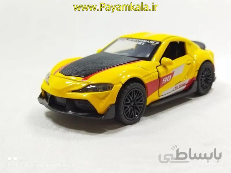 (اسپرت) اسباب بازی ماشین فلزی کروت (D-3691) زرد