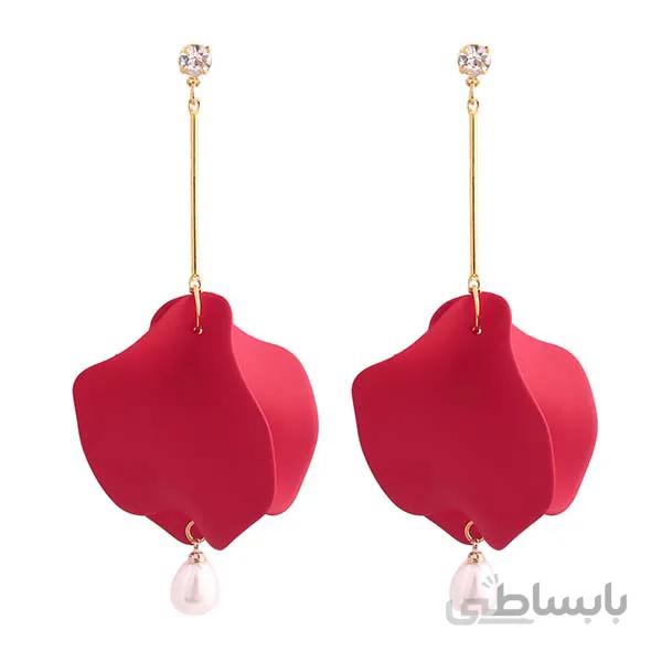 گوشواره برگ گل مدل راشا