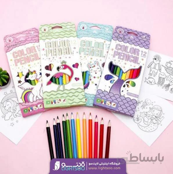 مداد رنگی ۱۲ رنگ طرح رویا
