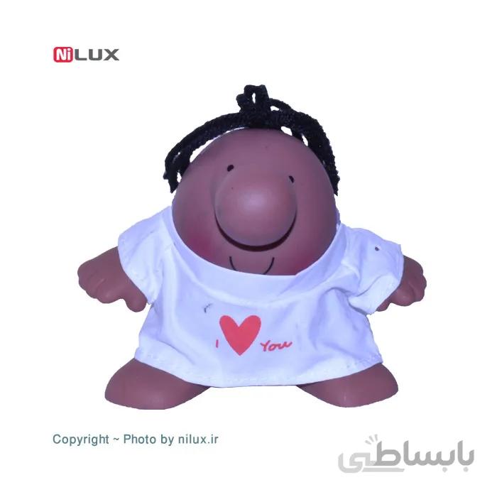 عروسک پالیز سری مستر دماغ مدل بافت و لباس سفید