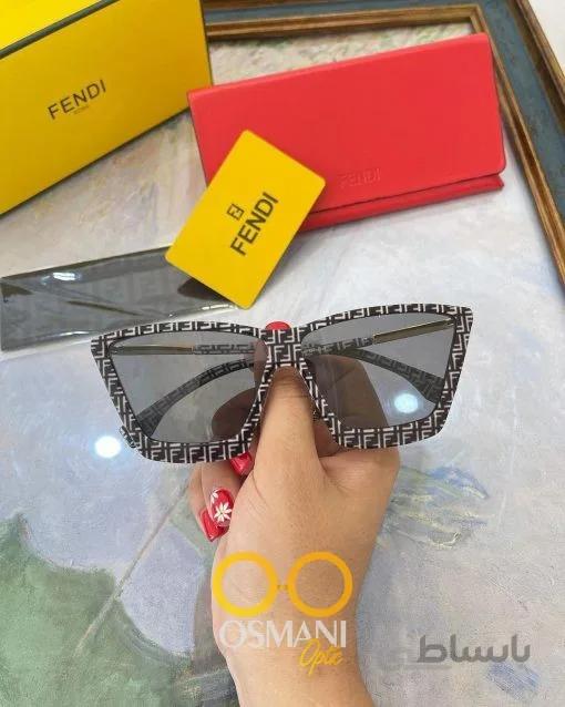 عینک آفتابی زنانه فندی گربه ای مدل FENDI CAT