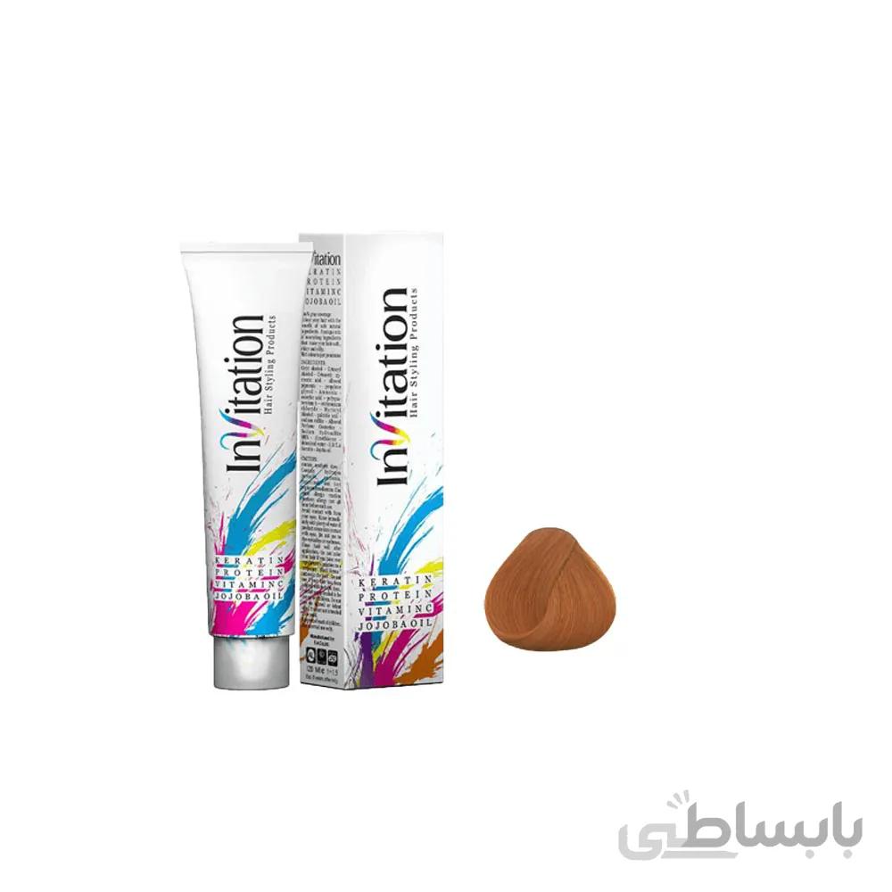 رنگ مو اینویتیشن شماره 5.4 حجم 120 میلی لیتر رنگ مسی قوی