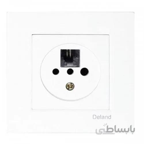 پریز تلفن دو کاره دلندالکتریک مدل : آسا