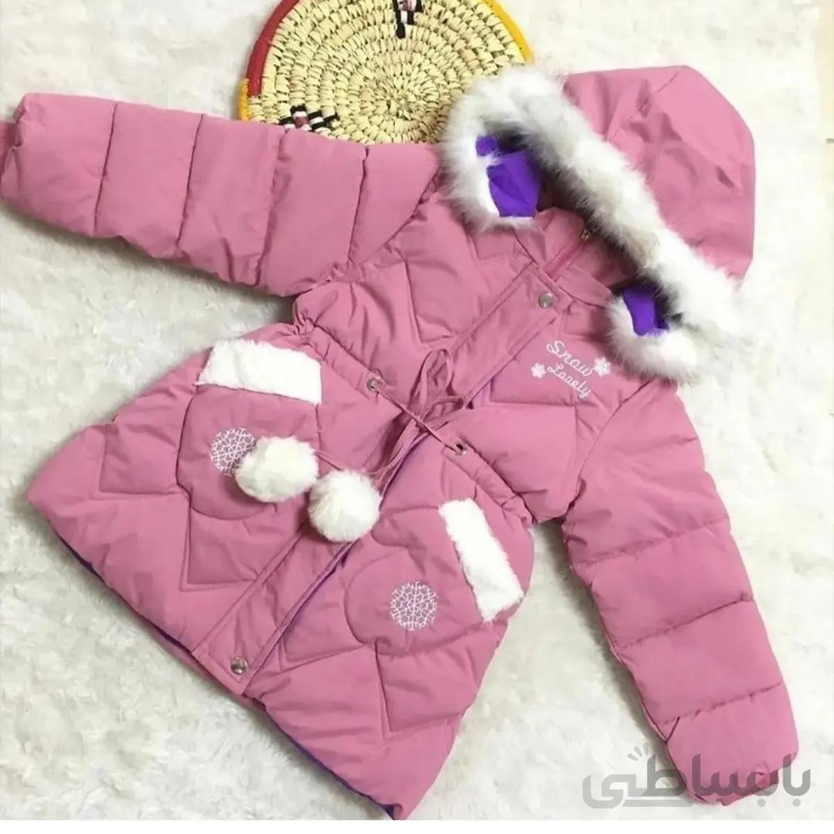 کاپشن وارداتی دخترانه گوانجو طرح جیب دستکشی