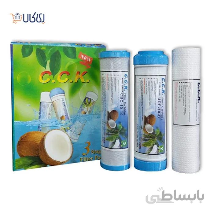 فیلتر دستگاه تصفیه آب خانگی سی سی کا مراحل 1،2،3 مجموعه 3 عددی