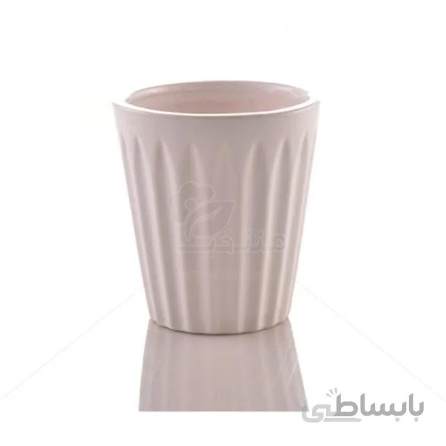 گلدان سرامیکی شیپوری استوانه ای