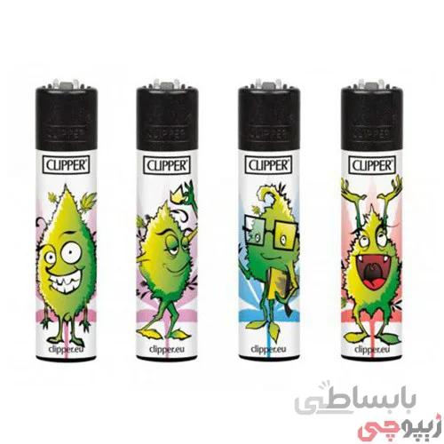 فندک کلیپر اصل بسته ۴ عددی مدل clipper leaves