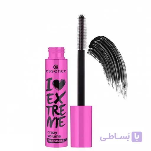 ریمل حجم دهنده اکستریم کریزی والیوم اسنس ا ESSENCE I LOVE EXTREME CRAZY VOLUME MASCARA کد 330072