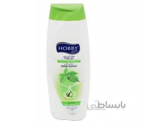 شامپو مو هوبی پروتئینه مدل Nettle Extrac مخصوص موهای رنگ شده حجم 600 میلی لیتر (کد869)