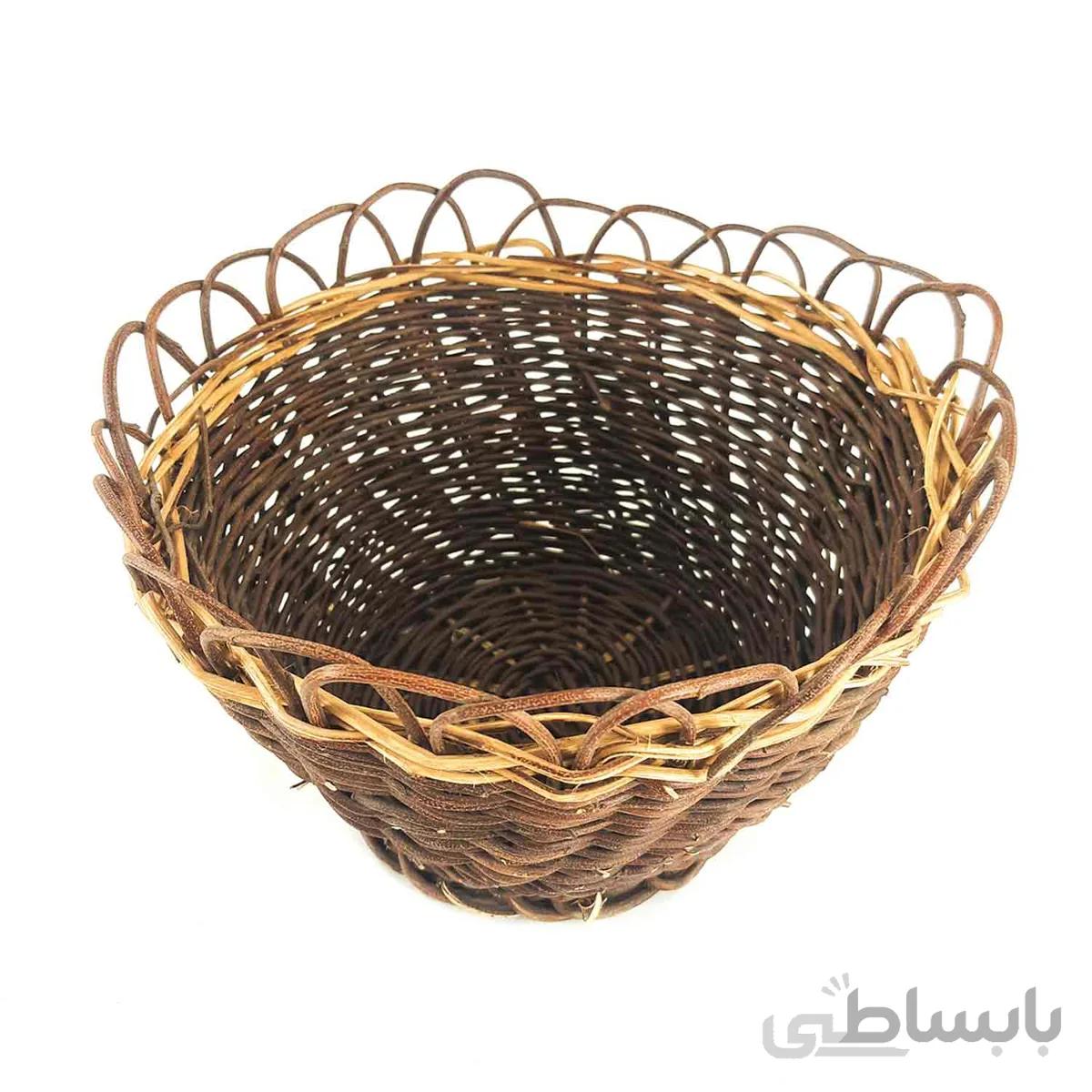 سبد میوه ارغوان بافی کردستان کد 108