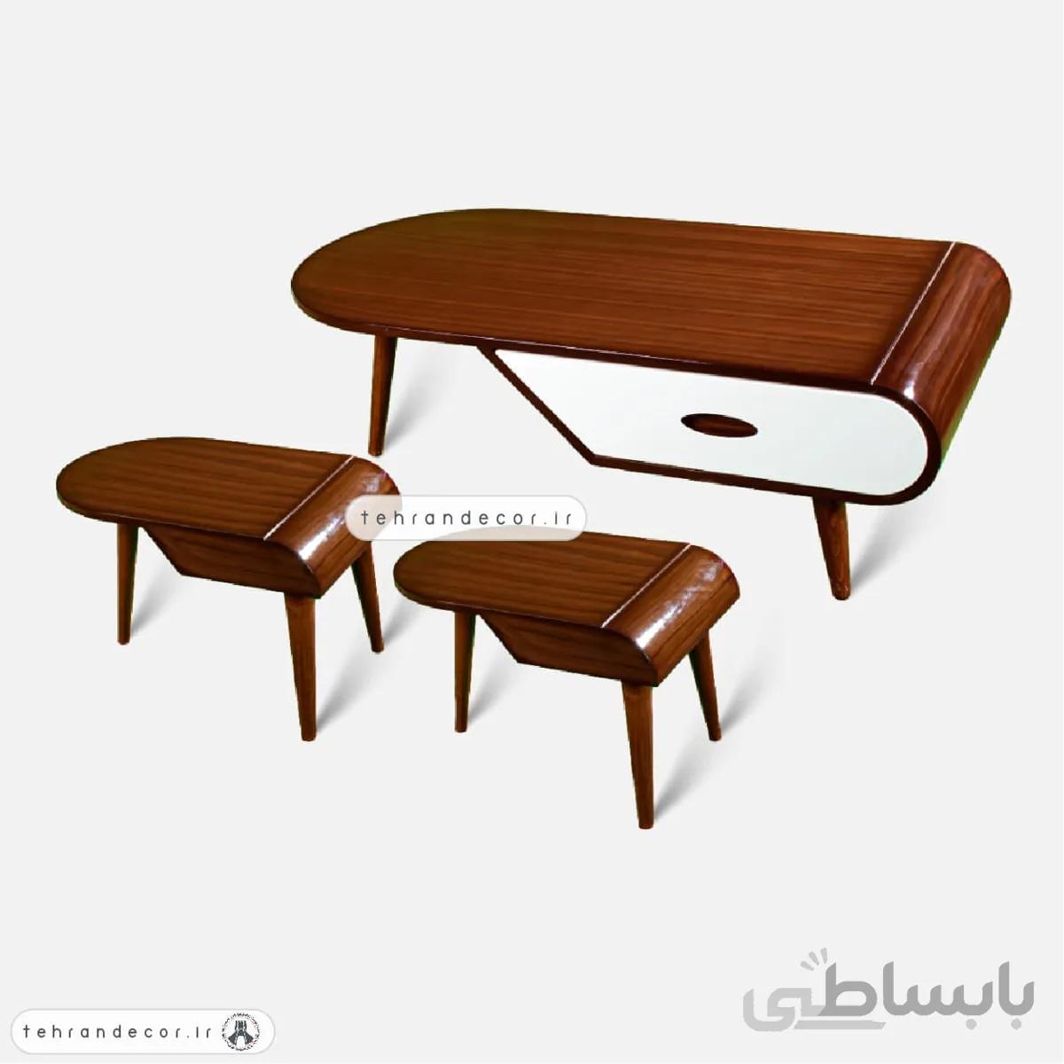 ست میز جلومبلی عسلی هانیو