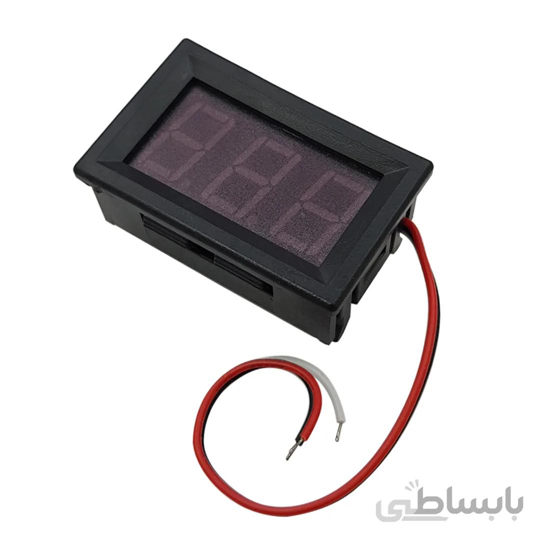 ولت متر روپنلی دیجیتالی قرمز DC 0/56 0-100V
