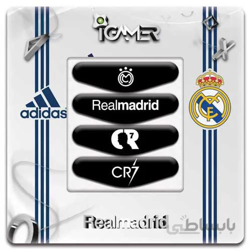 خرید برچسب لایت بار دسته پلی استیشن ۴ طرح Real Madrid