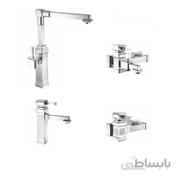 ست شیراآلات رستاک مدل کتیبه کروم(ارسال رایگان)