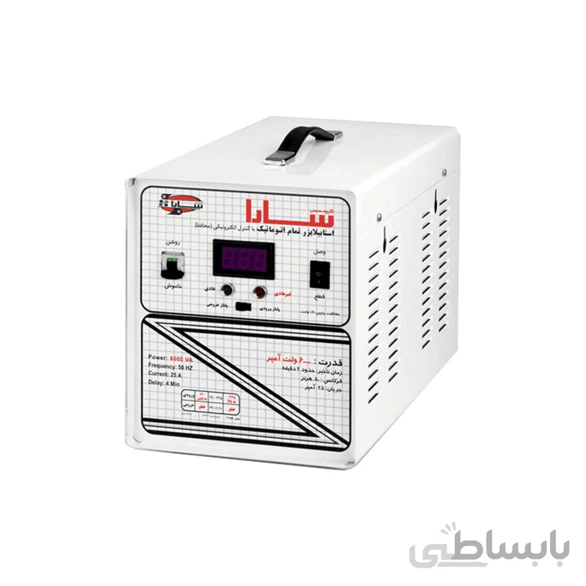 استابلایزر سارا با محافظ 6000 ولت آمپر مدل T136S