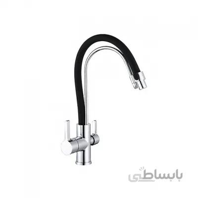 شیر سینک فیلتری علم جدا شو موست مدل راکت کروم مشکی