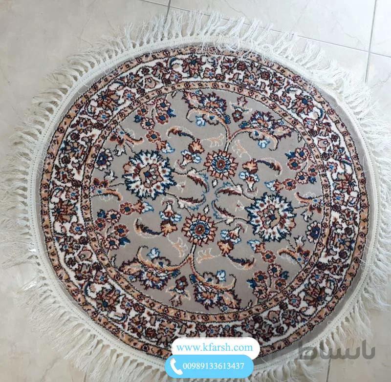 فرش گرد طرح افشان فیلی