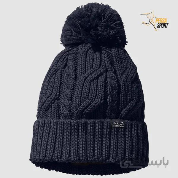 کلاه زمستانی جک ولفسکین STORMLOCK POMPOM MD Blue