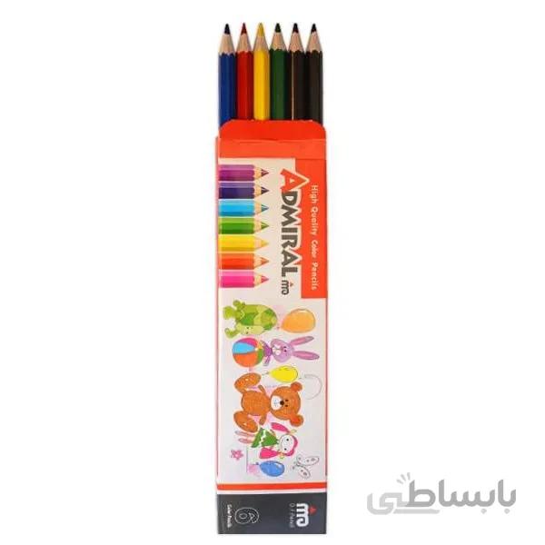 مداد رنگی ۶ رنگ آدمیرال مدل MDF