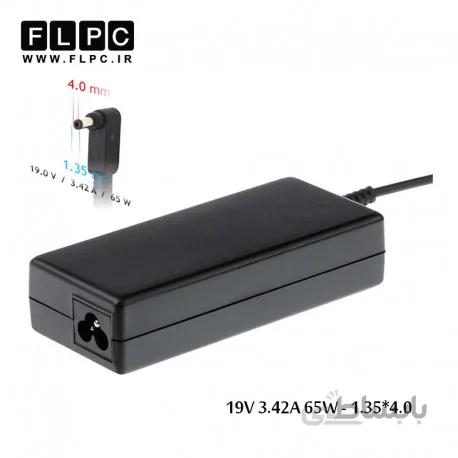 آداپتور لپ تاپ ایسوس k556 زنبوکی سر فیش بزرگ مستطیلی / Asus K556 19V 3.42A 65W Laptop Adaptor - 4.0*1.35mm