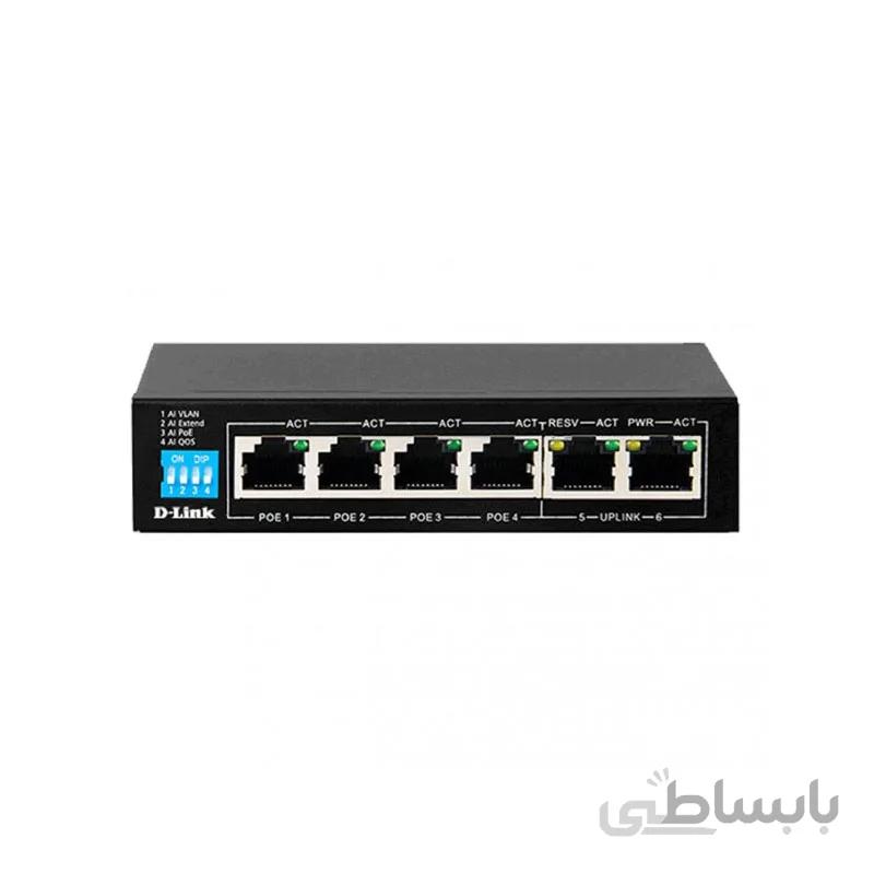 سوییچ 10 پورت +PoE دوربرد مدل DES-F1010P-E دی لینک