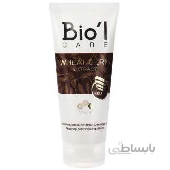 ماسک مو تیوپی عصاره جوانه گندم بیول مناسب موهای خشک و آسیب دیده حجم 200 میلی لیتر ا Biol Wheat Germ Extract Hair Mask 200 ml