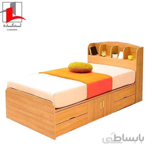 تخت خواب تکنفره لمکده مدل آرمان