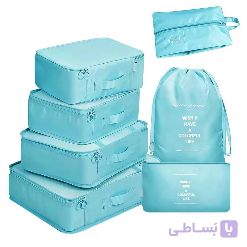 نظم دهنده ساک و چمدان تن تن مدل Colorful Life مجموعه 7 عددی — تصویر 1