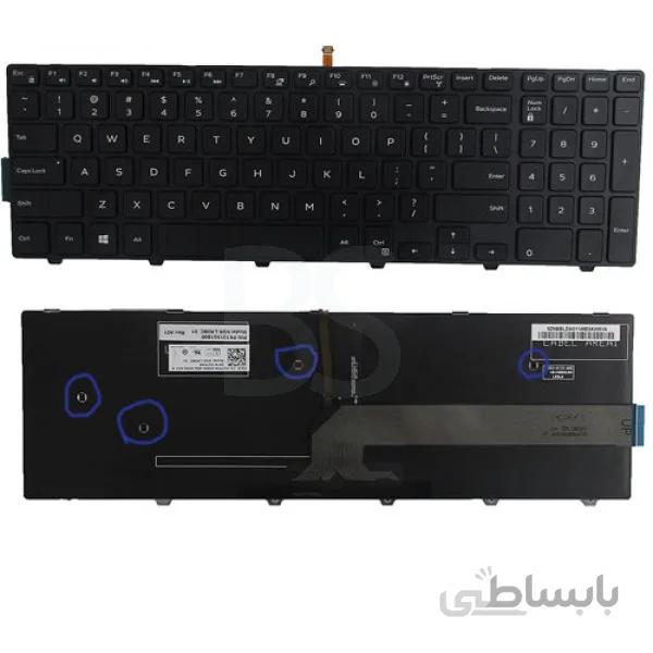 به همراه لیبل کیبورد فارسی جدا گانه ا کیبورد لپ تاپ Dell مدل Inspiron 15 5000