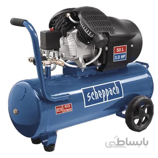 کمپرسور باد 2 سیلندر 50 لیتر 2200 وات 10 بار شپخ مدل 5906102901 - HC53DC ا Scheppach 5906102901 - HC53DC DOUBLE CYLINDER COMPRESSOR