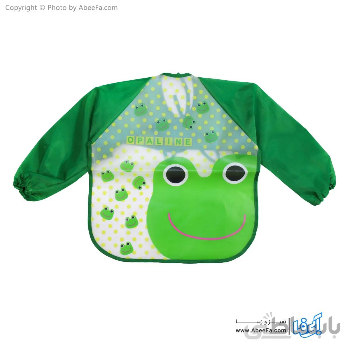 پیشبند نوزادی آستین دار طرح FROG