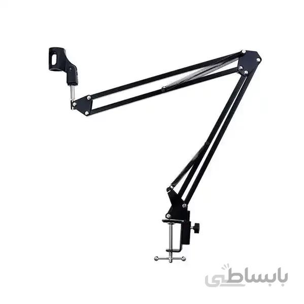 پایه میکروفون گیره ای بازویی (مشکی)
