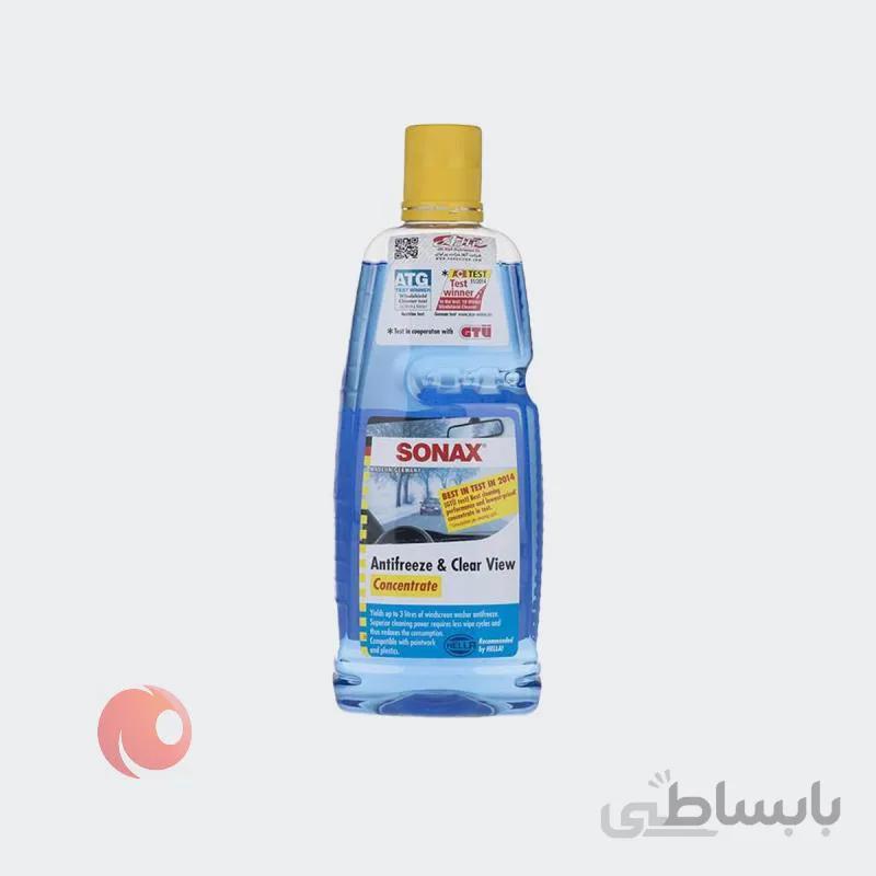 ضدیخ شیشه شوی یک لیتری سوناکس Sonax مدل Antifreeze & Clear View Concentrate