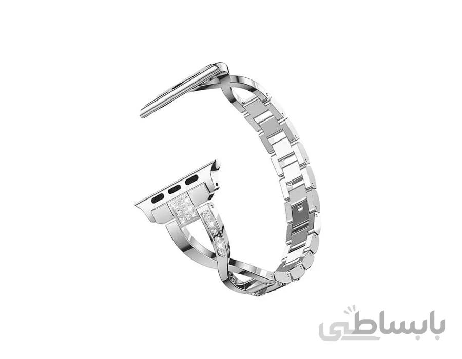 بند فلزی مدل Steel Jewerly مناسب Apple Watch 42/38/44/40mm