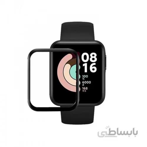 محافظ صفحه نمایش ساعت هوشمند Mi Watch Lite مدل 9D PMMA ا 9D PMMA Full-screen Curved Tempered Film For Mi Watch Lite