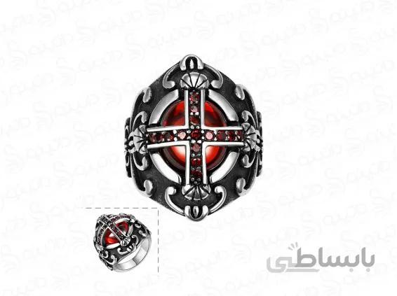 انگشتر مردانه صلیب خوناشام gomaya-r-40