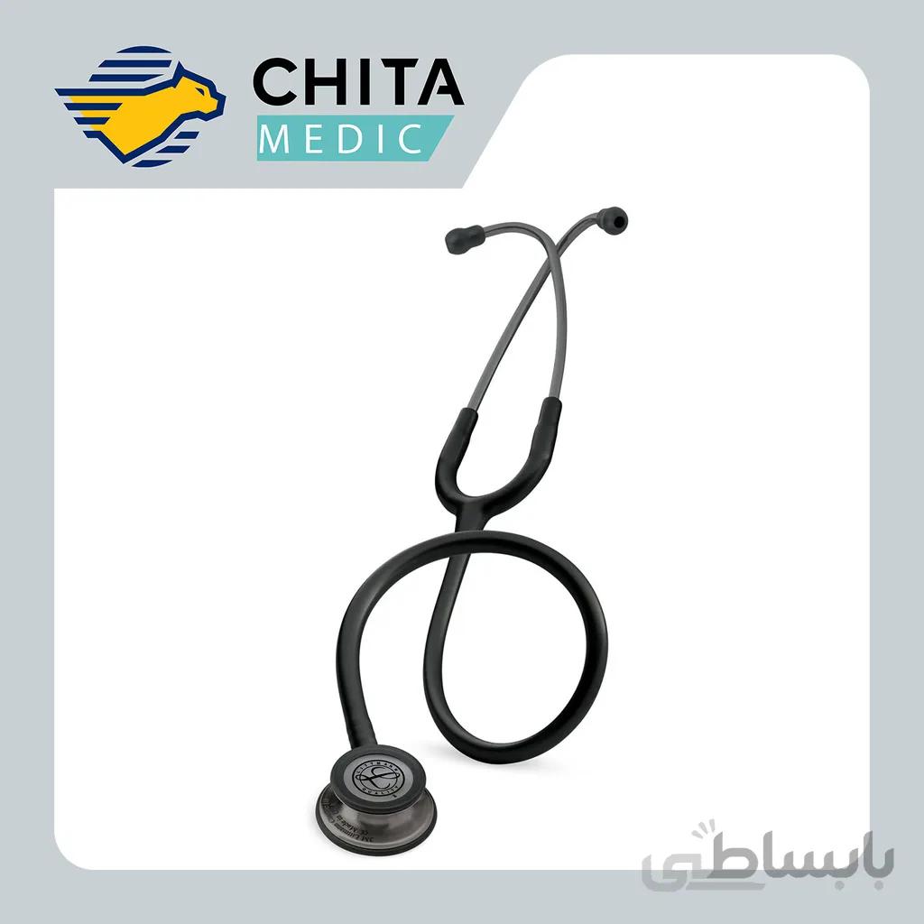 گوشی طبی لیتمن مدل کلاسیک III کد ۵۸۱۱ ا Littmann Classic III Stethoscope: Black and Smoke 5811