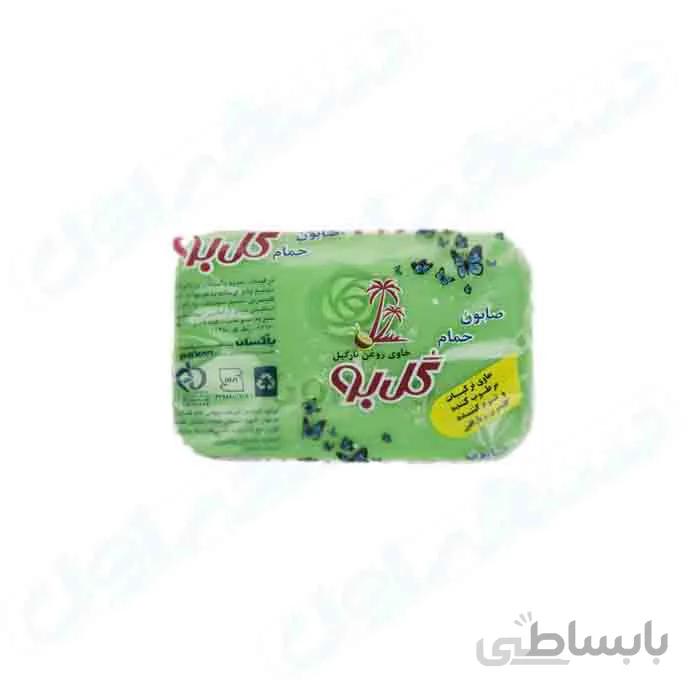 صابون شستشوی گل بو مدل سبز سلفوندار تک عددی وزن 120 گرم