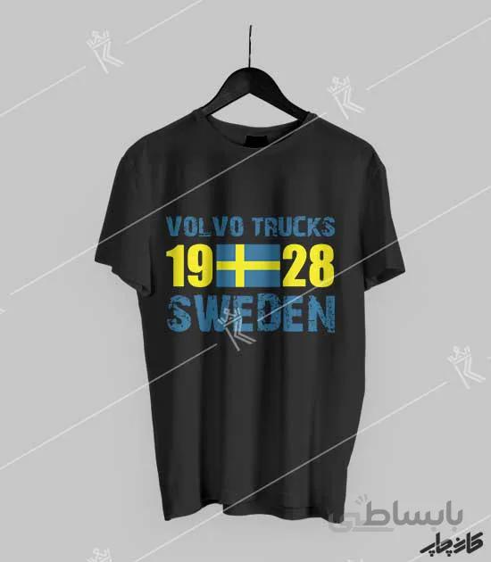 تیشرت مشکی ولوو Volvo Truck 1928 Sweden
