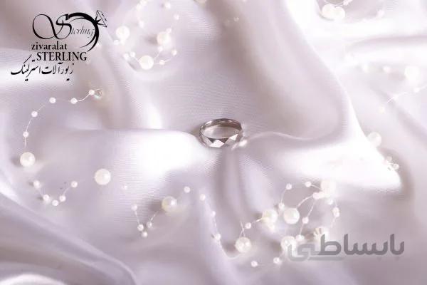 رینگ نقره تمام تراش