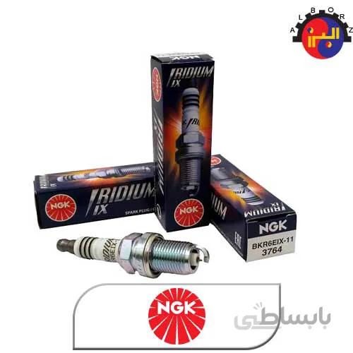 شمع سوزنی ایریدیوم پایه کوتاه NGK ژاپن 6418 BKR6EIX ا BKR6EIX
