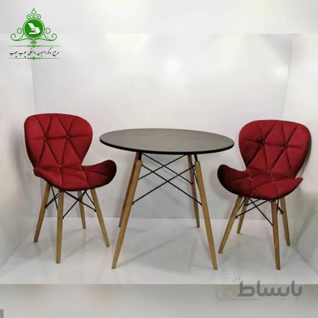 میز ناهارخوری دو نفره زین اسبی پایه ایفلی