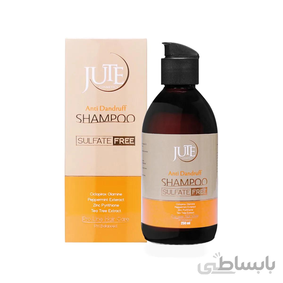 شامپو ضد شوره فاقد سولفات ژوت حجم 250 میلی لیتر ا Jute Sulfate Free Anti Dandruff Shampoo 250ml